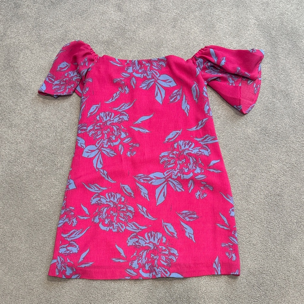 Floral Pink and Blue dress